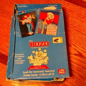 A box of 36 packs eight cards per pack vintage Bozo the clown